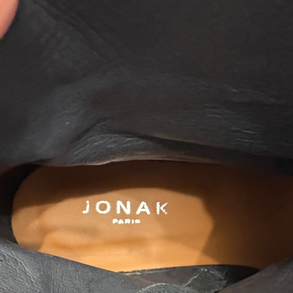 Jonak Brand Black Patent Ankle Boots - Picture 6 of 7